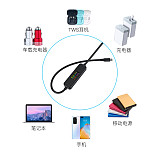 Acasis USB Type C Male to Male Fast Charge Cable 100W 5A USB-C Cable with Multi-function Screen Display For Macbook PD Cable