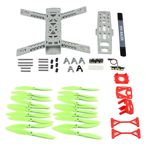 KINGKONG 260 Plastic Integrated Rack with Taillights Four-axis Rack 250 FPV Racing Drone Frame 