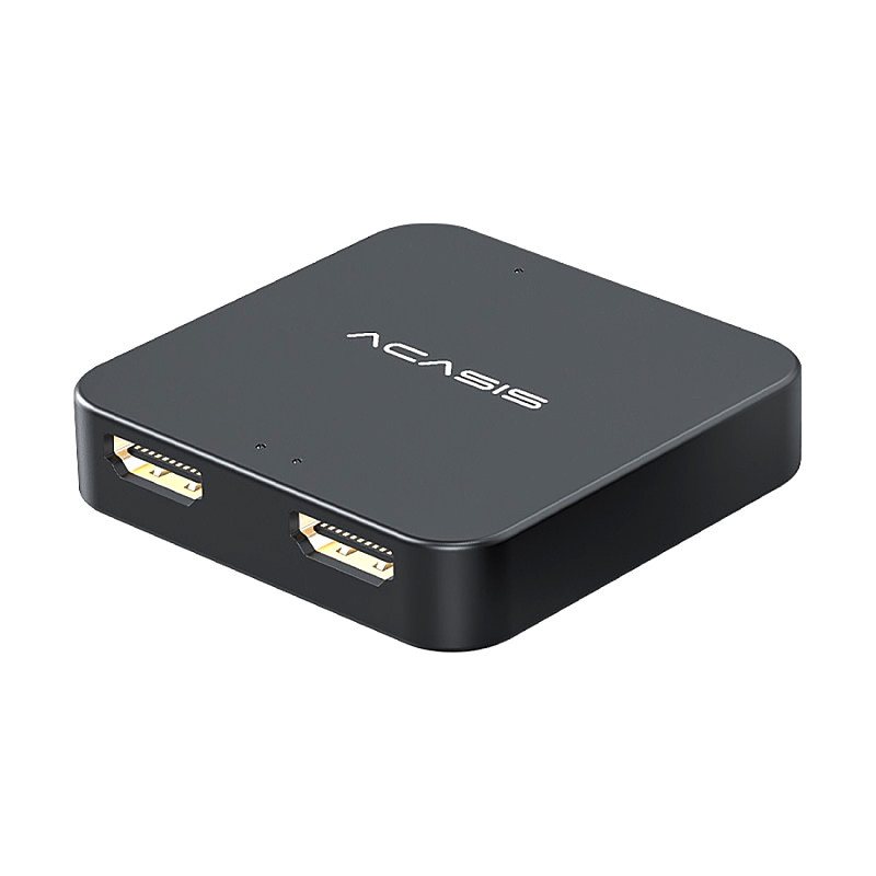 Acasis for HDMI Splitter 4K HD Video Switch Switcher 1X2 Split 1 in 2 Out Amplifier Dual Display For HDTV For PS4 Projector