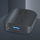 Acasis USB3.0 Splitter 2 Port KVM Sharing Switcher 2 in 1 out for 2 Computers Share 1 Printer Device USB HUB Printer Sharer