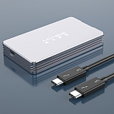Acasis Portable USB 4.0 Mobile M.2 Hard Disk Box Type-c External Enclosure 40Gbp/s for Thunderbolt3 NVME Key-M 2280 SSD Case