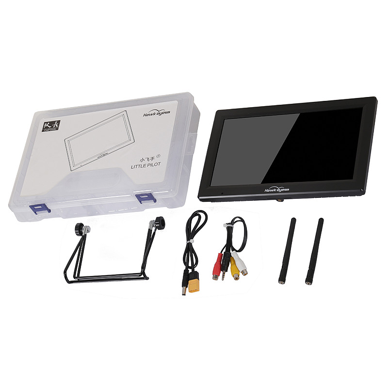 Hawkeye Little Pilot Captain High Bright Screen Dual Receiver DVR 10.2inch 1000lux 5.8GHz Display 3S-6S For FPV RC Racing Drone