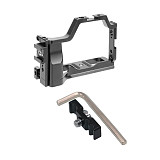 FEICHAO Camera Cage Rig Compatible for Canon M50/M5 Vlogging Case Microphone/LED Light Handheld Bracket with Dovetail Slot Cold Shoe 1/4  1/8  and Locating Hole for ARRI