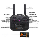 HOTRC HT-6A 2.4G 6CH RC Transmitter Radio Remote controller FHSS & 6CH Receiver With Box For FPV Drone Rc Airplane Rc Car Rc Boat