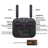 HOTRC HT-6A 2.4G 6CH RC Transmitter Radio Remote controller FHSS & 6CH Receiver With Box For FPV Drone Rc Airplane Rc Car Rc Boat