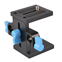 BGNING Standard 15mm Caliber Base Support Frame Gimbal Guide Rail Bracket Tripod Heel Focus Hood for Micro SLR Cameras