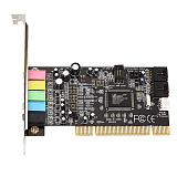 XT-XINTE PCI Sound Card 5.1CH 5.1 Channel CMI8738 Chipset Audio Interface PCI-Express 5.1 Stereo Digital Card Desktop Soundcard