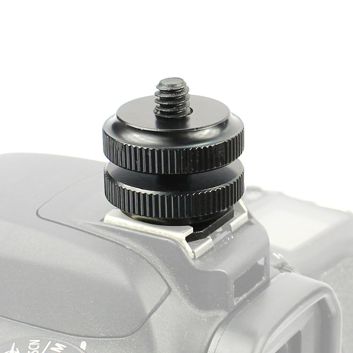Professional 1/4 Inch Tripod Mount Screw to Flash Hot Shoe Adapter