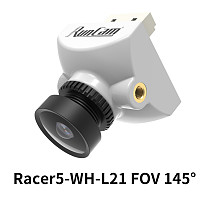 RunCam Racer 5 FPV Camera 1000TVL Built-in Gyro Integrated OSD Racing Camera 160°145° with 1.8mm 2.1mm Lens Racer5 for RC Racing Drone