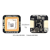Matek New Systems M8Q-5883 72 Channel Ublox SAM-M8Q GPS & QMC5883L With Compass Module For RC FPV Racing Drone
