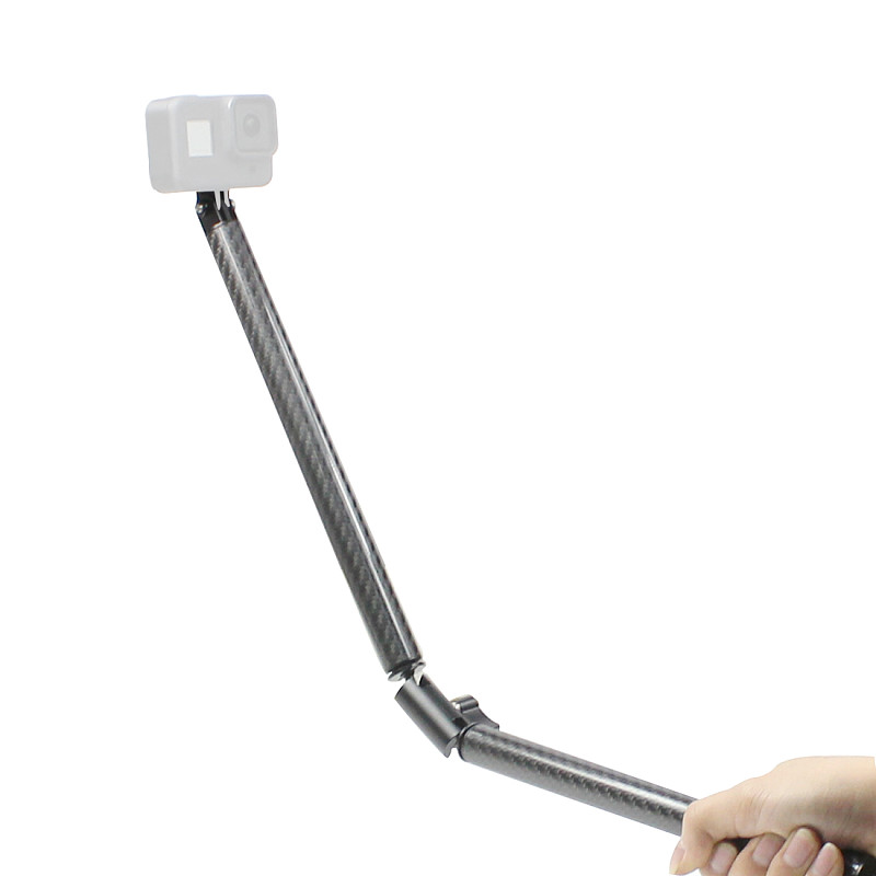 FEICHAO 22 inch Adjustable Articulating Magic Arm Extension Rod Carbon Fiber Selfie Stick with Unversial Camera Mount Adapter for Action Camera