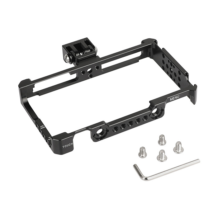BGNING Director's Monitor Cage Bracket Form-fitting W/ Shoe Mount & ARRI Locating Pins Exclusively For FeelWorld LUT6 & LUTS6 Monitor