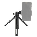 FEICHAO Universal Mini Portable Retractable Tripod Stand 1/4'' w/ Cold Shoe Interface for SLR Camera Smartphone Flash Microphone