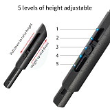 FEICHAO Universal Mini Portable Retractable Tripod Stand 1/4'' w/ Cold Shoe Interface for SLR Camera Smartphone Flash Microphone