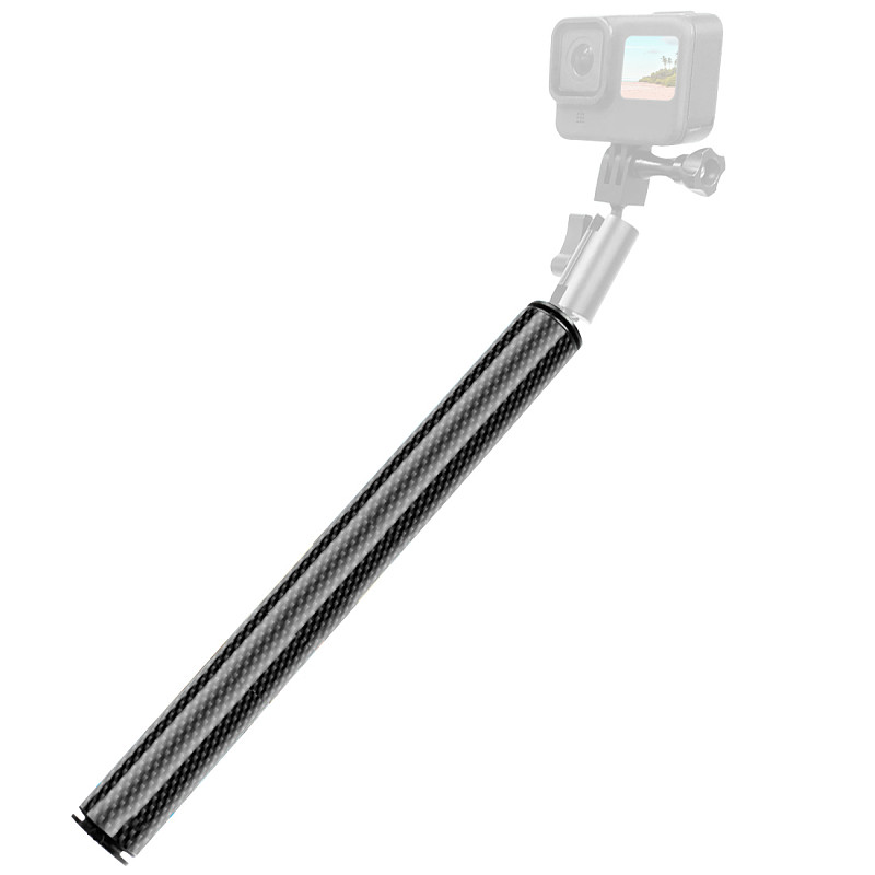 FEICHAO Carbon Fiber SelfieStick Extension Rod Pole Buoyancy Float Grip 1/4  Hole for GoPro13 9 Insta360 ONE X R for OSMO Action