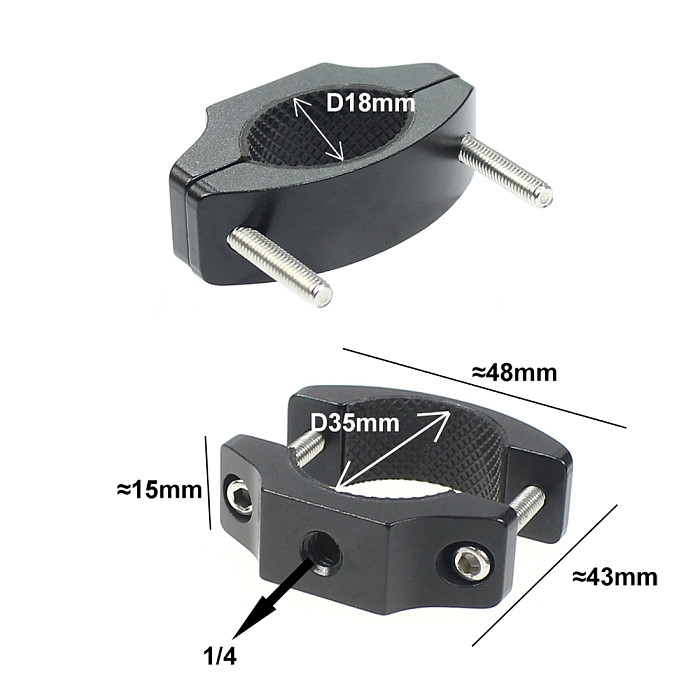 BGNing Bike Motorcycle Handlebar Mount Holder Clip for Gopro13 9 8 Max Insta360 ONE R for Osmo Action Camera