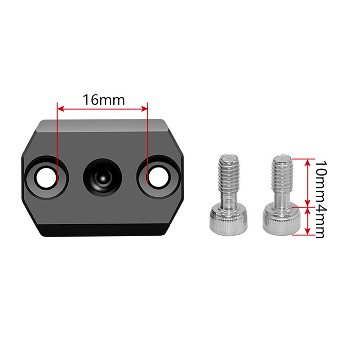 FEICHAO Monitor Mount Holder Mounting Plate Extension with 1/4” Thread Hole Slot for DJI Ronin S/SC Handheld Gimbal Accessories