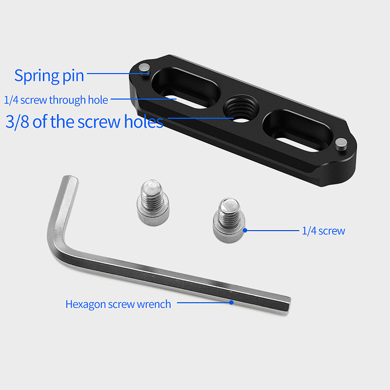 FEICHAO Camera Rails Slider System Camera Holder Bracket with 3/8 Screw Hole for SLR Cameras Cage Photography Accessories