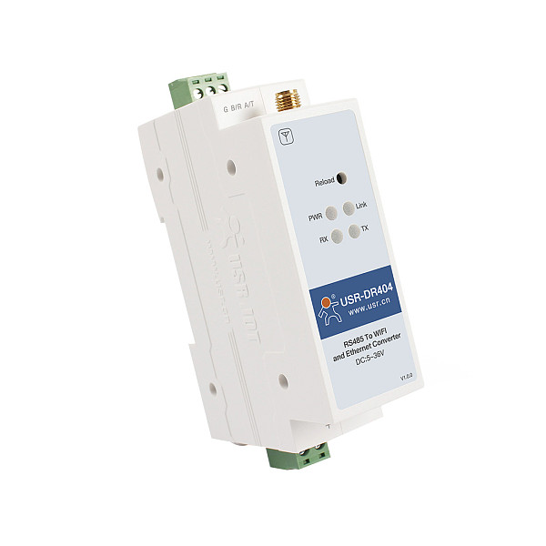 USR Din-Rail Serial port RS485 to TCP/IP WiFi Ethernet Serial Device Server converter USR-DR404 Support Modbus For Data transmission
