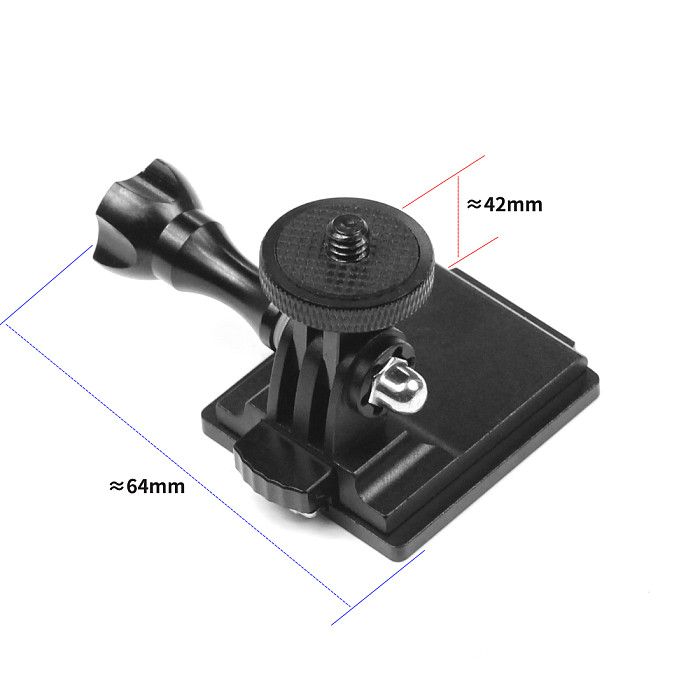 BGNING Upgraded Aluminum Alloy Helmet Mount Base Adapter Holder for GOPRO Hero 9 8 7 4 5 6 Session yi Sjcam EKEN Action Cameras