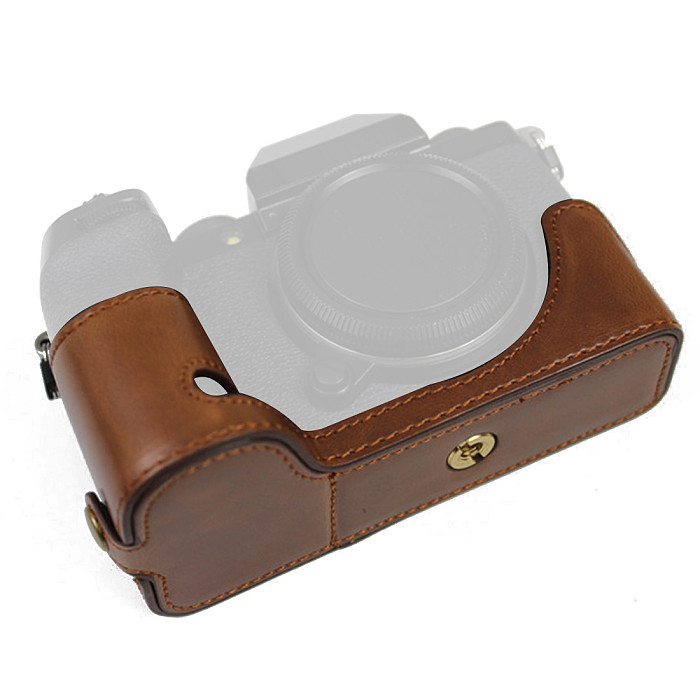 BGNING Half Protective Case Camera Bag Leather Case Half Set Base for Fuji XS10 Micro-single Camera