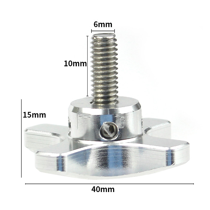 BGNing CNC 304 Stainless Steel Screw with Aluminum Alloy Body M6 Torx Thumb Screws Kit Red/Silver