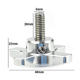 BGNing CNC 304 Stainless Steel Screw with Aluminum Alloy Body M6 Torx Thumb Screws Kit Red/Silver