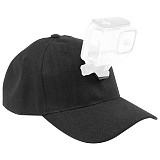 FEICHAO Sports Cap Sports Camera Cap Visor Cap ​w/ Camera Mounting Bracket Outdoor Riding Ski Accessories for Gopro Sports Camera for XIAOYI