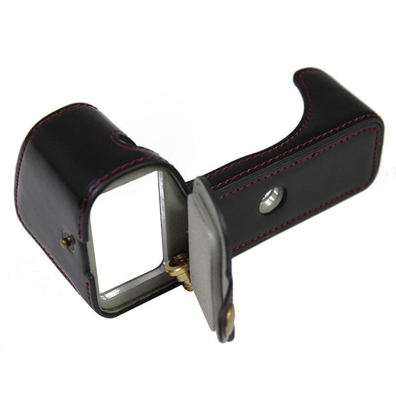 BGNING Half Protective Case Camera Bag Leather Case Half Set Base for Fuji XS10 Micro-single Camera