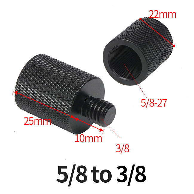 BGNing 1/4  to 3/8  5/8  to 3/8  Male to Female Thread Screw Mount Adapter Tripod Plate Screw Plate Screw Mount for SLR Camera