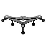 FEICHAO BQS-B-A CNC Aluminium SLR Diving Video Triangular Gimbal Tray Rig Bracket Mount for Underwater LED Light Stand DSLR Camera Tripod Support