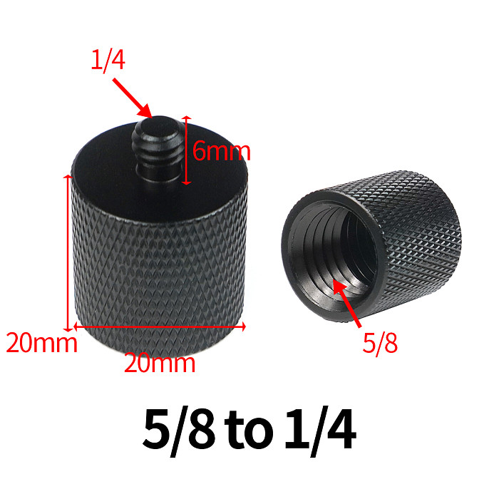BGNing 1/4  to 3/8  5/8  to 3/8  Male to Female Thread Screw Mount Adapter Tripod Plate Screw Plate Screw Mount for SLR Camera