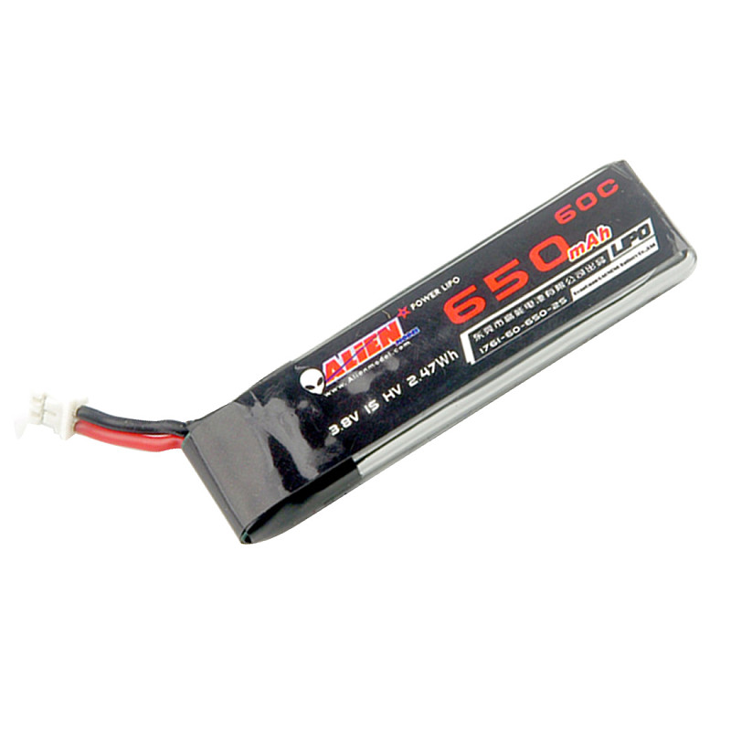 ALIEN 1S 650mAh 30c Lipo Lihv 3.8v battery for Happymodel ​Moblite7 RC Drone