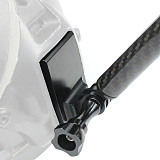 BGNING Carbon Fiber ​Helmet Mount Extension Rod Extension Arm Upgrade Locking Notch for All Insta360 ONE R/GOPRO Series/DJI Osmo Action/Xiaoyi/EKEN/AKASO EK7000 4K