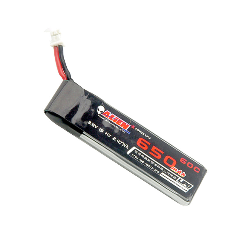 ALIEN 1S 650mAh 30c Lipo Lihv 3.8v battery for Happymodel ​Moblite7 RC Drone