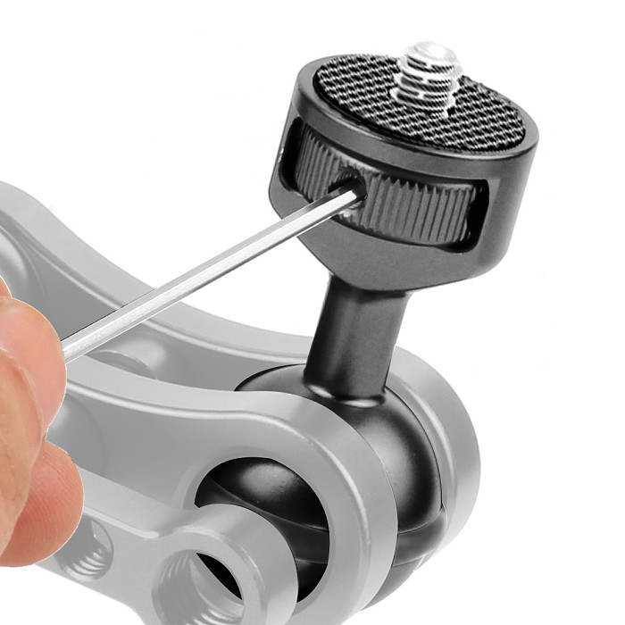For DJI OSMO 360 GoPro13 BGNing Ball Head Adapter 1/4  M5 Adjustable Bracket Screw Fixed Mount Anti-loose Camera Underwater Diving Photography Bracket Parts