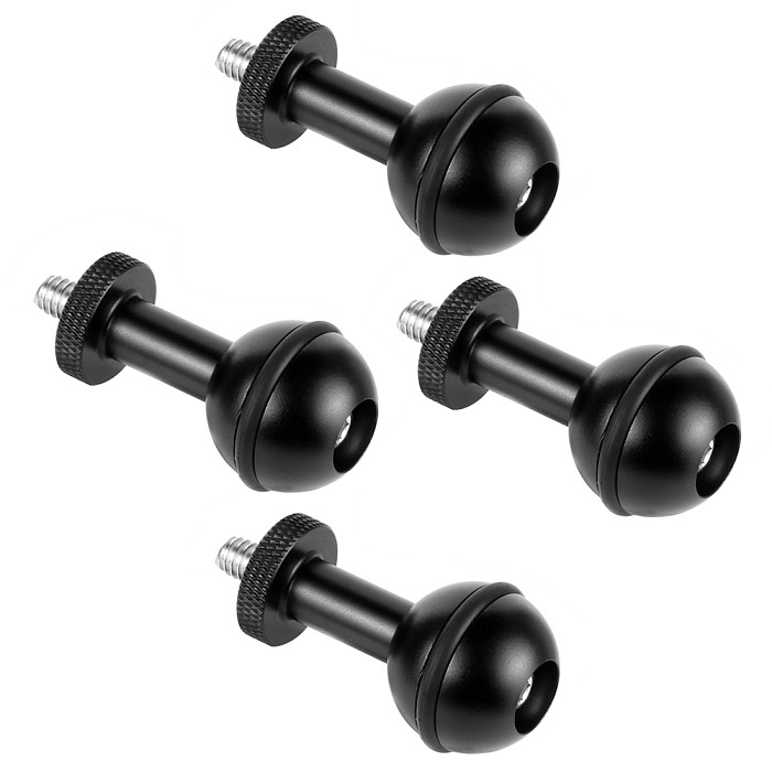 For DJI OSMO 360 GoPro13 BGNing Ball Head Adapter 1/4  M5 Adjustable Bracket Screw Fixed Mount Anti-loose Camera Underwater Diving Photography Bracket Parts