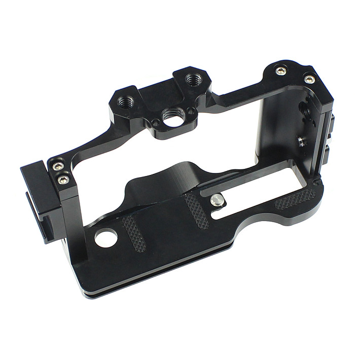FEICHAO BTL-SN-ZV1 CNC DSLR Camera Cage Cold Shoe with Handle Grip Handle Screw Compatible for Sony ZV1 Rig Vlog Microphone LED Light Tripod 