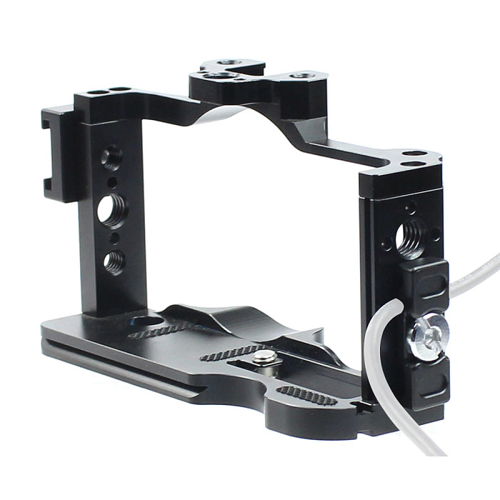 FEICHAO BTL-SN-ZV1 CNC DSLR Camera Cage Cold Shoe with Handle Grip Handle Screw Compatible for Sony ZV1 Rig Vlog Microphone LED Light Tripod 