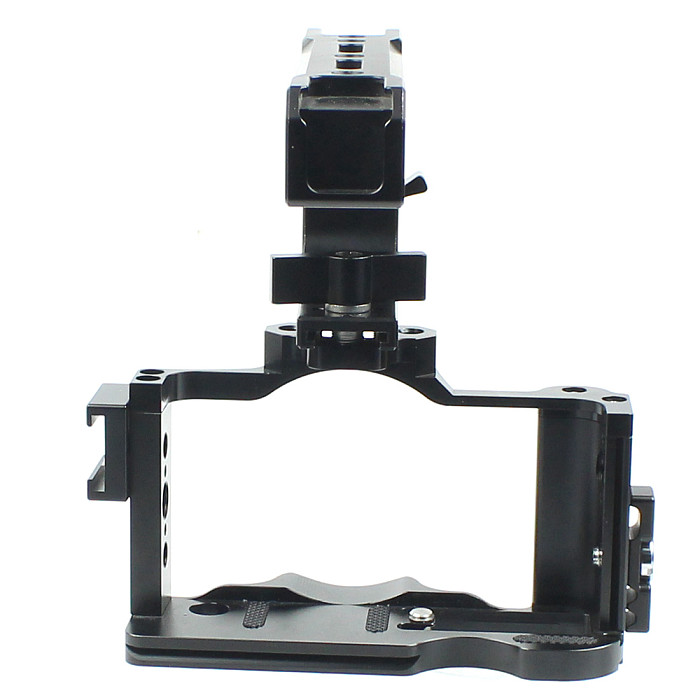 FEICHAO BTL-SN-ZV1 CNC DSLR Camera Cage Cold Shoe with Handle Grip Handle Screw Compatible for Sony ZV1 Rig Vlog Microphone LED Light Tripod 