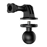 BGNING 25mm Tripod Gimbal Connect Ball Head Base Adapter Plastic For Gopro Action Camera Bicycle Motorcycle Smartphone Holder Clip Bracket