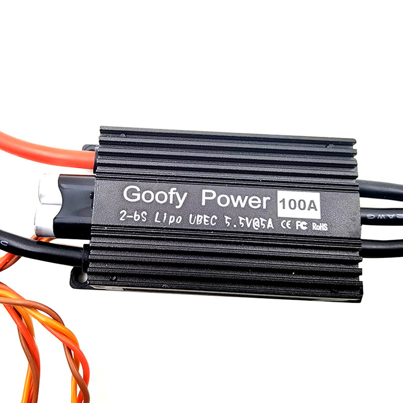 G.T.Power 100A Brushless ESC 2-6s Lipo 8-32KHz PWM for Fixed-Wing RC Airplane Duct Drone Parts