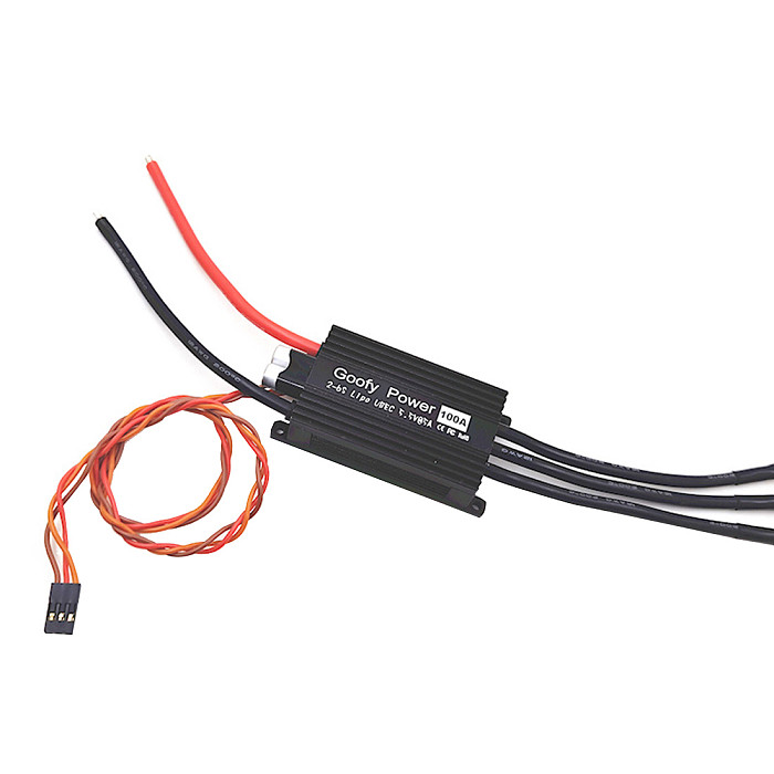 G.T.Power 100A Brushless ESC 2-6s Lipo 8-32KHz PWM for Fixed-Wing RC Airplane Duct Drone Parts