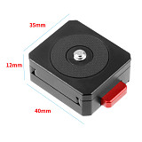 BGNing Vertical Horizontal Shooting Camera QR System Quick Release L Plate with Clamp V Mount Lock for DSLR Camera for Ronin SC