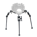BGNING Tripod Triangular aluminum for DSLR camera, accessory mounting tray gimbal for video of diving SLR, Base for LED light underwater