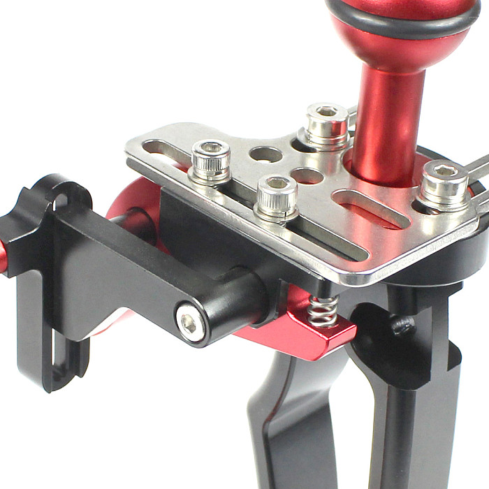 For GoPro13 FEICHAO DSLR Underwater Tray Stabilizer Bracket Dual Handheld Grip Adjustable Shutter Release Trigger Mount for Diving Camera