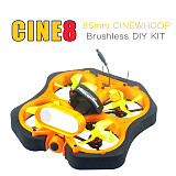 Happymodel CINE8 85mm Brushless Cinewhoop DIY Drone Kit SPI Version EX1202.5 8000 KV Motors 4in1 ESC with LiteRadio Remote Control 8CH Radio