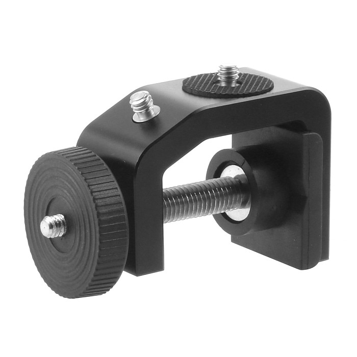 BGNing Aluminum Alloy Clip UNC1/4 Inch Screw C Stand Clamp with Ball Head Bracket Holder Mount for Camera Tripod Flash Holder Stand Clamp with Ball Head Bracket Mount for Camera Tripod Flash Holder