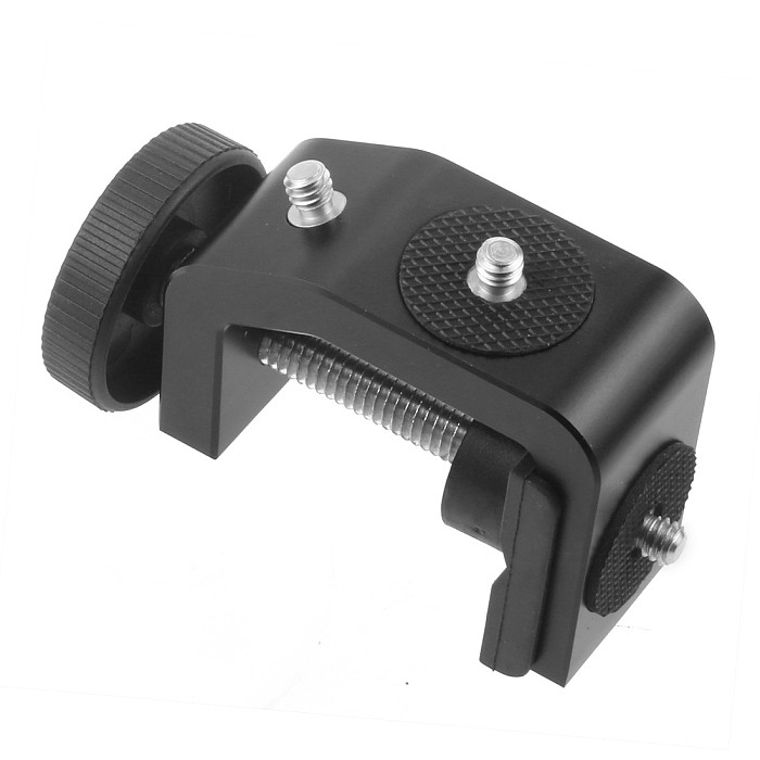 BGNing Aluminum Alloy Clip UNC1/4 Inch Screw C Stand Clamp with Ball Head Bracket Holder Mount for Camera Tripod Flash Holder Stand Clamp with Ball Head Bracket Mount for Camera Tripod Flash Holder
