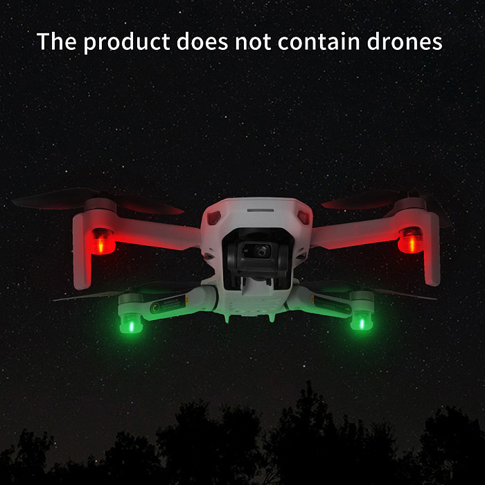 Sunnylife 4pcs Universal Drone Flash Strobe Lamp Night Flight Light  Highlight Warning Lights